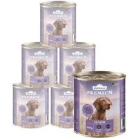 Dehner Premium Senior Lamm, 6 x 800 g Dose, getreidefrei Rind, Nassfutter für: Hunde, Nassfutter für ausgewachsene Hunde