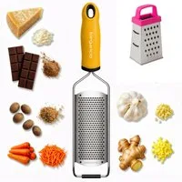 ELEGANCIO Küchenreibe Edelstahl Käsereibe Ingwerreibe Parmesanreibe feine Multireibe +GRATIS