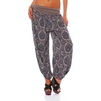 malito more than fashion Haremshose malito Damen Pumphose mit Yoga Muster, Haremshose zum Tanzen, Aladin im sommerlichen Design Einheitsgröße