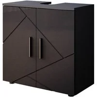 Vicco Waschbeckenunterschrank Irma, Anthrazit Hochglanz, 60 x 59 cm (1-St)