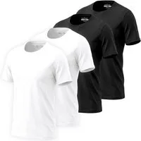 ONLY & SONS T-Shirt (Set) ohne Innenetiketten, mit Nackenband für stabilen Sitz im 4er SPARPACK