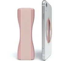 EAZY CASE Smartphone-Halterung Handy Finger Halterung mit Gummiband, (Fingerschlaufe Handy Griff Fingerhalterung Handy alle Modelle Roségold)