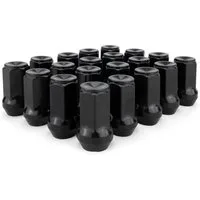 HASKYY Reifenmontagemaschine 20x Radmuttern M14x1,5x41 Kegel 60° SW19 Schwarz Dodge RAM bis 2018