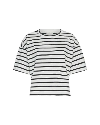 msch copenhagen - T-Shirt - MSCHLeana blau/weiß - Gr. - L