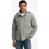 Superdry Parka COTTON M65 JACKET mit Markenlabel, aus Baumwolle, Regular Fit, in normaler Länge