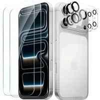 SmartUP Displayschutzglas 2X Schutzglas für iPhone 17 Pro Max Display Kamera Panzerfolie Full 9H für iPhone 17 Pro Max, kompletter Rundumschutz