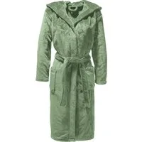 REDBEST Bademantel Unisex-Bademantel "Perris" mit Kapuze, Rückenlänge cm: 124/lang (ab 111 cm):, Fleece, mit Kapuze/mit Aufsatztasche:, default, Fleece Uni