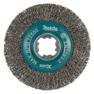 Makita Rundbürste, 115 mm - gewellt - verzinkter Stahl - X-LOCK - D-73427