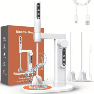 Rechargeable Epoxy Mixer USB Powered Anti-Bubble Design Hands Free Resin Blender Lithium Battery for DIY Crafts Jewelry