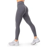 Smilodox Leggings Azura, Push Up Booy Fitnessleggings mit Schriftzug Sport & Alltag Scrunch Butt Squat-Sicher High Waist Seamless Yoga Gymhose Blickdicht
