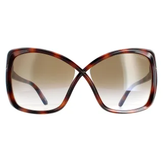 Tom Ford Butterfly Womens Blonde Havana Brown Gradient FT0943 Jasmin Sunglasses