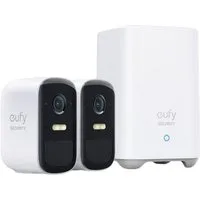 eufy Security eufyCam 2C Pro Kabellose Überwachungskamera 2K Nachtsicht 2 Cam-Set Smart-Home Starter-Set