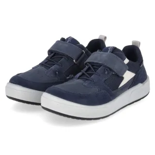 Superfit Low Sneaker MAVERICK - Gr. 28 - Blau - Leder & Textil