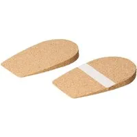 filsko Fersenkissen Leder & Kork Fersenpolster Fersenschutz Damen Herren (3-tlg), 100% Leder, verbesserter Komfort, Freizeitschuhe, Arbeitsschuhe
