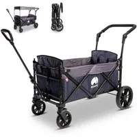elvent Bollerwagen SmartCruiser City, Kompakt faltbar, Für 1-2 Kinder, Ideal für Familienausflüge