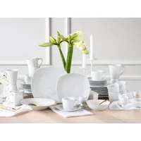 OTTO home Geschirr-Set Arrianna (50-tlg), 6 Personen, Porzellan, Moderne Optik, Zeitloses Design, Beliebig kombinierbar