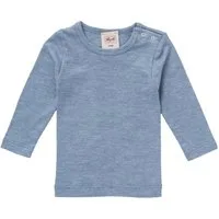 People Wear Organic Langarmshirt aus Baumwolle, Wolle und Seide, Baby Langarmshirt Bio Baumwolle, Bio Wolle