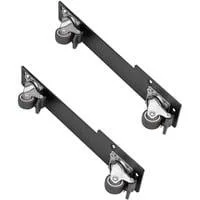 Satz mit 2 verbundenen 360°-Lenkrollen SST-RAC-SRW-002, Rack-Gehäuse schwarz, 2 Stück