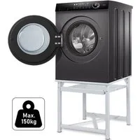 XERSEK Waschmaschinenuntergestell 63cm Waschmaschinen Untergestell aus Hochwertigem Stahl Höhe 32-52cm, Zubehör für Kühlschrank Trockner Gefrierschrank Bis 150kg, 52cm Waschmaschinensockel Rutschfesten Podest Erhöhung Unterbau