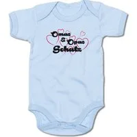 G-graphics Kurzarmbody Omas & Opas Schatz Baby Body mit Spruch / Motiv / Aufdruck • für/von Oma & Opa