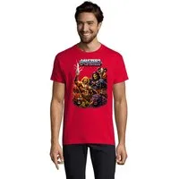 Blondie & Brownie T-Shirt Masters of the Universe He-Man Retro Motiv Herren T Shirt Rundhals Eternia Helden Print shirt Classic Fit