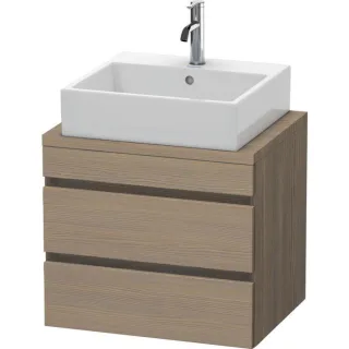 Duravit DuraStyle Waschtisch-Unterschrank DS530503535 60 x 47,8 cm, Eiche terra, für Konsole, 2 Schubkästen