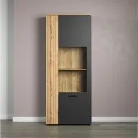 Home affaire Standvitrine Estepona (1-St) Standvitrine mit 2 Türen - (B/T/H) 80/42/195 cm