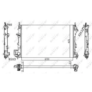 NRF Motork?hler Opel Signum Vectra Saab 9-3 9-3x
