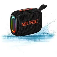 ibettertec Mini Bluetooth Lautsprecher mit RGB, Musikbox Bluetooth 5.3, IPX5 Lautsprecher (Tragbare Bluetooth-Lautsprecher,1200mAh,10m Reichweite,mit Haken)
