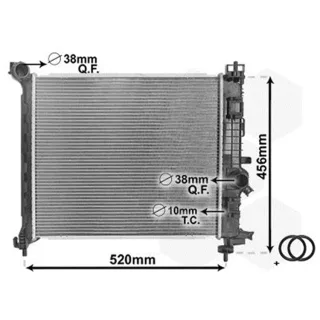 Van Wezel Motork?hler Opel Meriva B 1,4 37002562