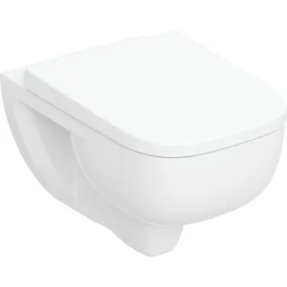 Geberit Renova Plan Set Wand-WC Tiefspüler, TurboFlush, mit WC-Sitz: T=54cm, weiß, 503152001 503152001