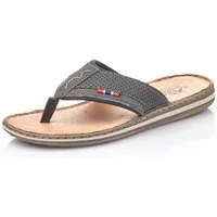 Rieker Zehentrenner Sommerschuh, Strandschuh mit weicher Leder-Innensohle