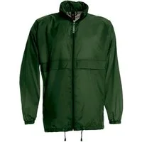 Goodman Design Regenjacke Windbreaker Damen und Herren Im Kragen integrierte Kapuze