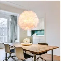 GLOBO LIGHTING LED Kugelleuchte, Leuchtmittel nicht inklusive, Pendel Lampe Wohn Ess Zimmer Decken Hänge Beleuchtung Feder Kugel