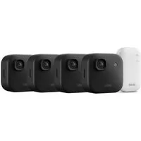 blink IP-Überwachungskamera Outdoor 4 4er Kameraset 2K+ (4-tlg., inkl. Sync Module 2, 2K+, Nachtsicht, 2-Wege-Audio)