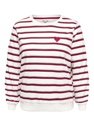 ONLY CARMAKOMA - CARLORENZO L/S O-NECK SWEAT JRS Cloud Dancer - Gr. - 48