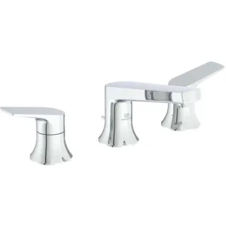 Ideal Standard La Dolce Vita Waschtisch-3-Loch-Armatur BD661AA mit Metall-Ablaufgarnitur, verchromt