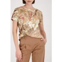 Monari T-Shirt Shirt Paisleydruck allover Regular fit mit Paisleymuster