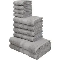 OTTO home Handtuch Set Vanessa, 10-tlg Handtuch-Set, weich, in Standard- und Premium-Qualität, Walkfrottee (Set, 10-St), 100% Baumwolle, Duschtücher, Handtücher, Gästetücher, mit Bordüre
