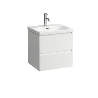 LAUFEN Lani Waschtischunterschrank H4035221122601 53,4x51,5x44,2cm, 2 Schubladen, weiß matt