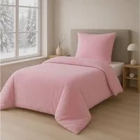 Malika Bettwäsche 135x200 + 80x80 cm Cashmere Touch Bettwäsche, atmungsaktiv, Für Allergiker geeignet, pflegeleicht, angenehm weicher Stoff