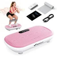 MERACH Vibrationsplatte Vibrationsplatte Trainingsgerät, Vibrationsplattform mit Bluetooth, 200 W, 10 Intensitätsstufen, für Ganzkörpertraining, Fettverbrennung, Muskelaufbau, bis 200 kg