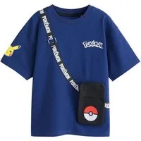 Next T-Shirt Kurzarm-T-Shirt mit Tasche, Pokemon (1-tlg)