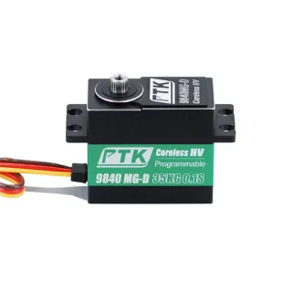 PTK 9840MG-D 35kg Metal Gear Digital Splash-Proof RC Servo for Remote Control Cars Fixed Wings Airplanes Model