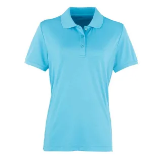 Premier - "Coolchecker" Poloshirt für Damen (Türkis)