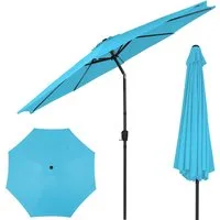 Puluomis Sonnenschirm Balkonschirm Strandschirm Marktschirm Gartenschirm Neigbar, LxB: 290x290 cm, Ohne Schirmtänder
