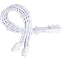 Netzteil-Verlängerungskabel SST-PP07E-EPS8W-V2, EPS 12V 8pin (4+4) weiß, 30cm