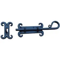 Deko-Impression Türriegel Antike Türverriegelung Eisenriegel Türbeschlag Eisen Landhausstil, (2-tlg)