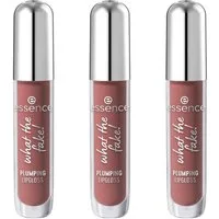 Essence Lip-Booster WHAT THE FAKE! PLUMPING LIPGLOSS, 3-tlg., für ein hochglänzendes Finish