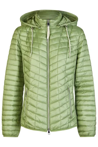 Barbara Lebek - Jacke Down Free mit Kapuze green - Gr. - 44